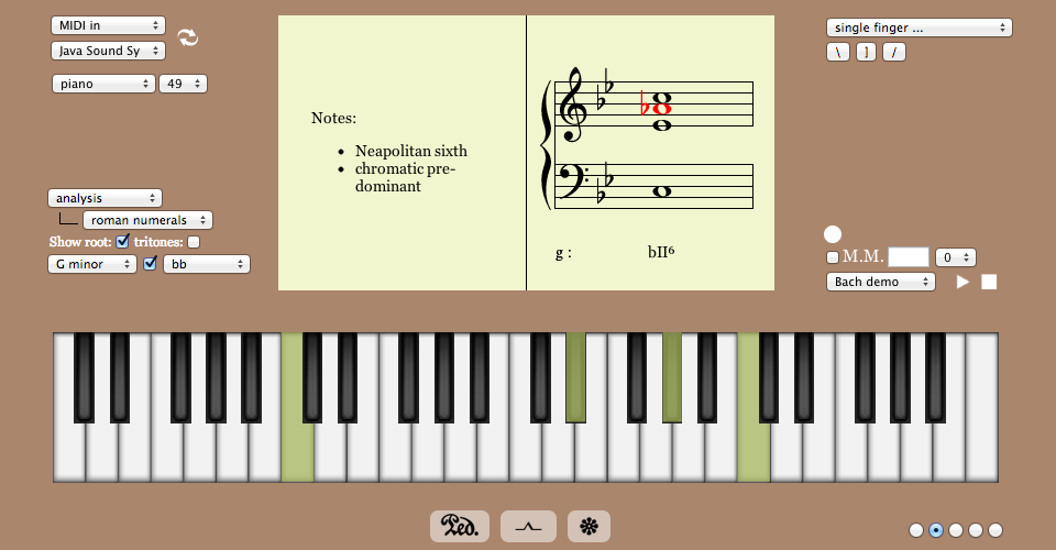 GoFigure: a virtual piano with annotated musical staff
